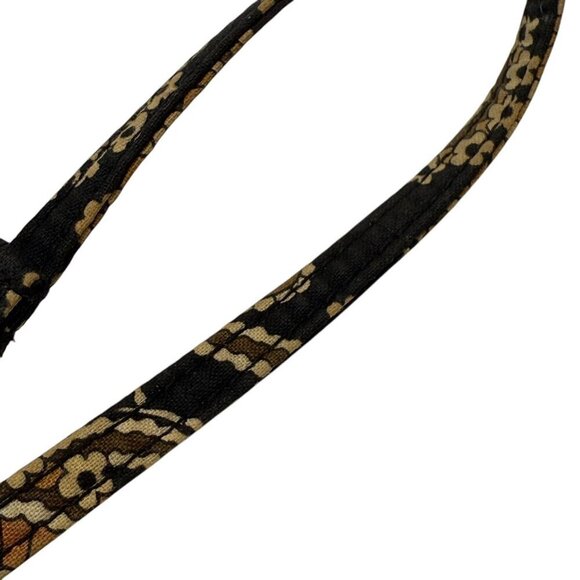 VERA BRADLEY Mini Wallet Wristlet Black Tan Paisley Print ID Holder - Picture 6 of 6